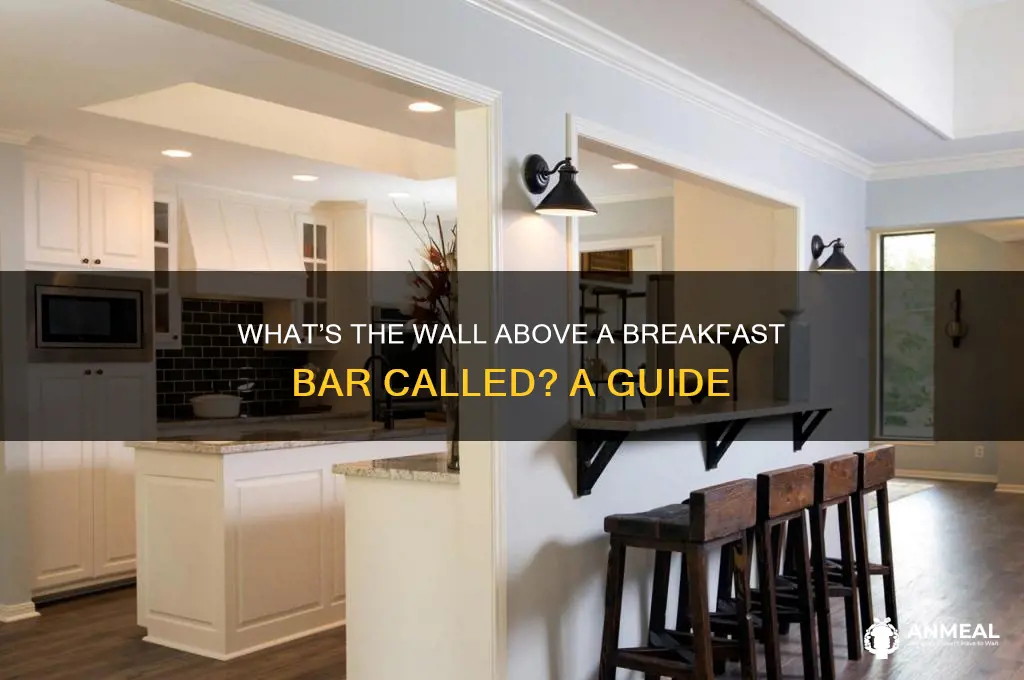 what is the wall above a breakfast bar called