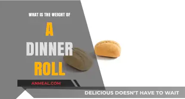 Unveiling the Surprising Weight of a Classic Dinner Roll