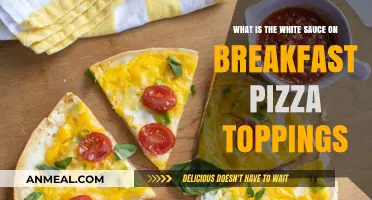 Discover the Creamy White Sauce on Breakfast Pizza Toppings