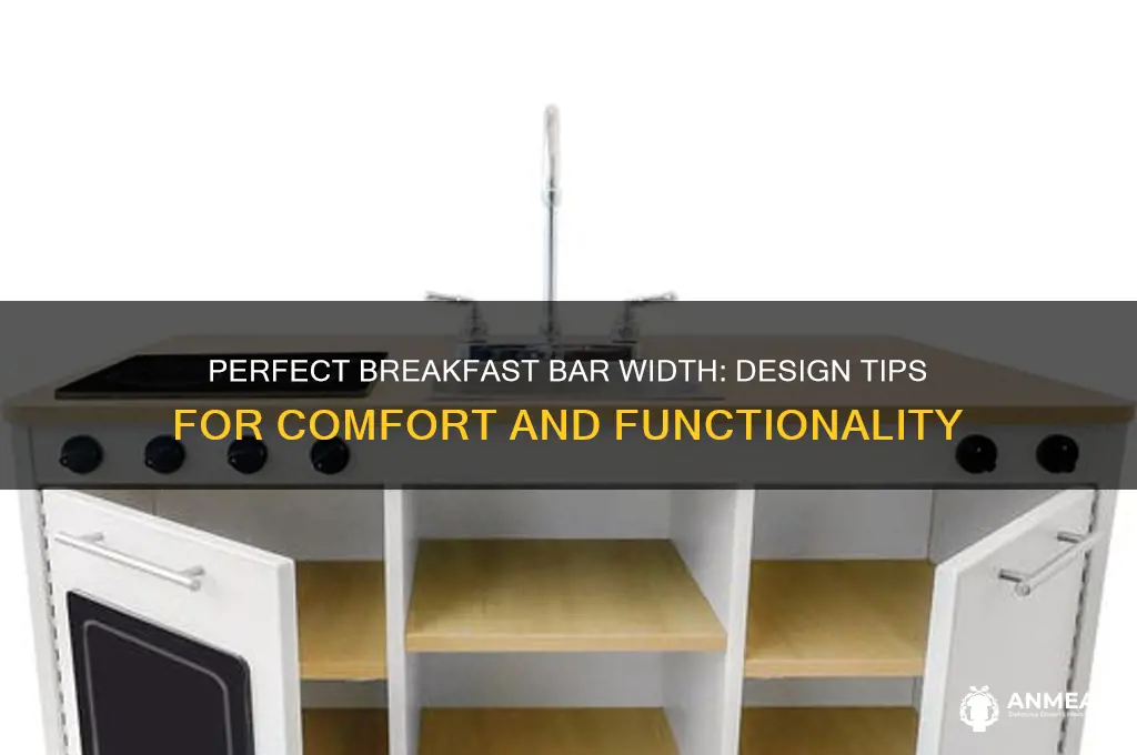 what is the width of a breakfast bar