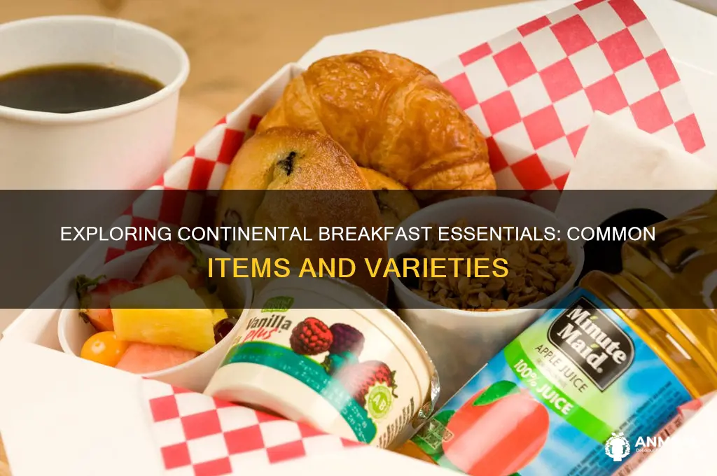 what is typically included in a continental breakfast