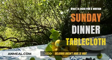 Traditional British Sunday Dinner Tablecloth: Materials, Patterns, and Elegance
