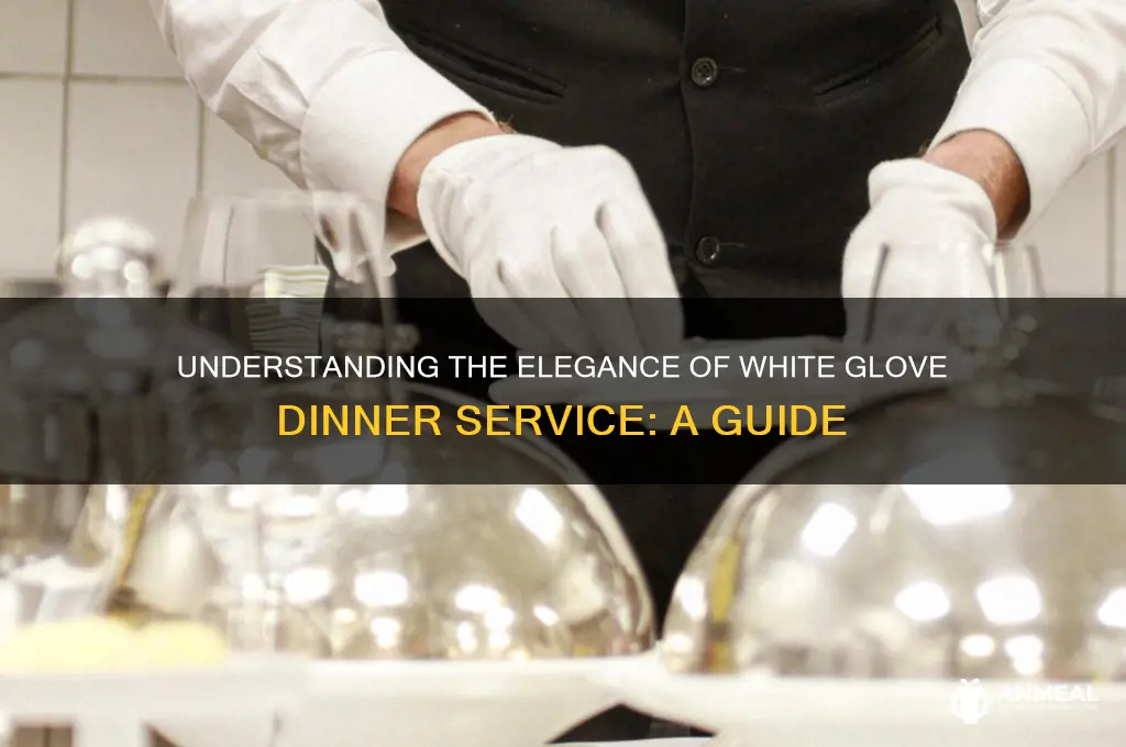 what is white glove dinner service