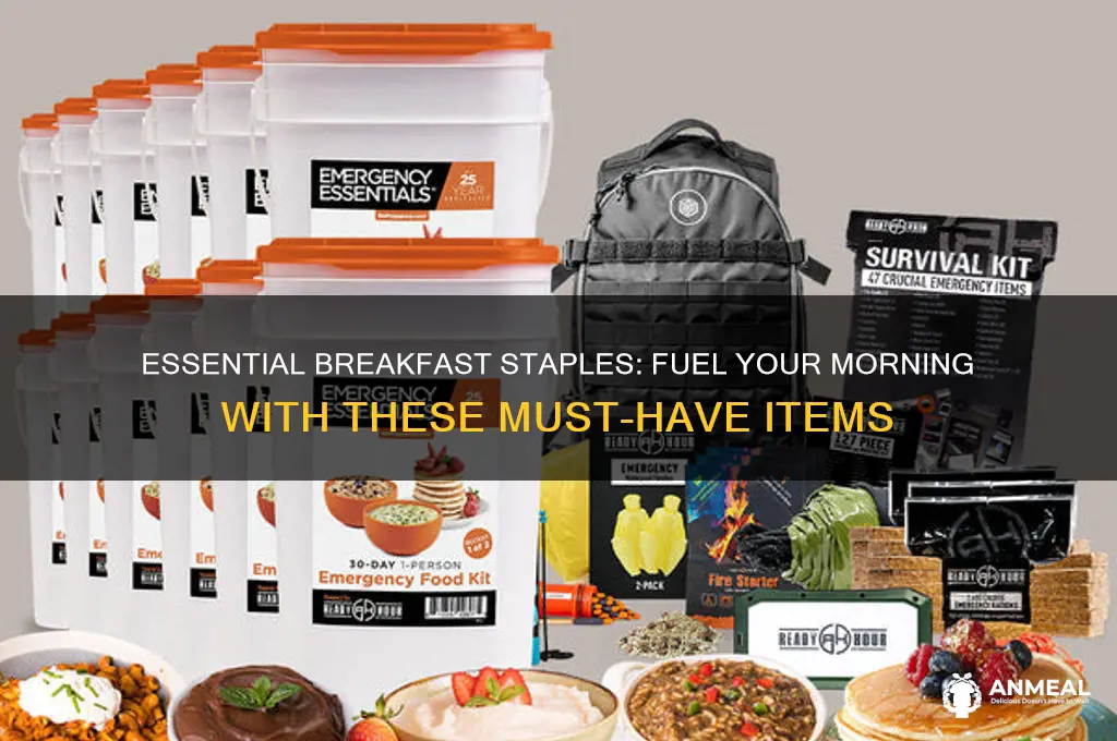 what items to have during breakfast