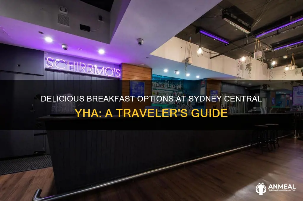 what kind of breakfast at sydney central yha