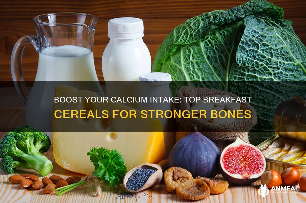 what kind of breakfast cereal is high in calcium