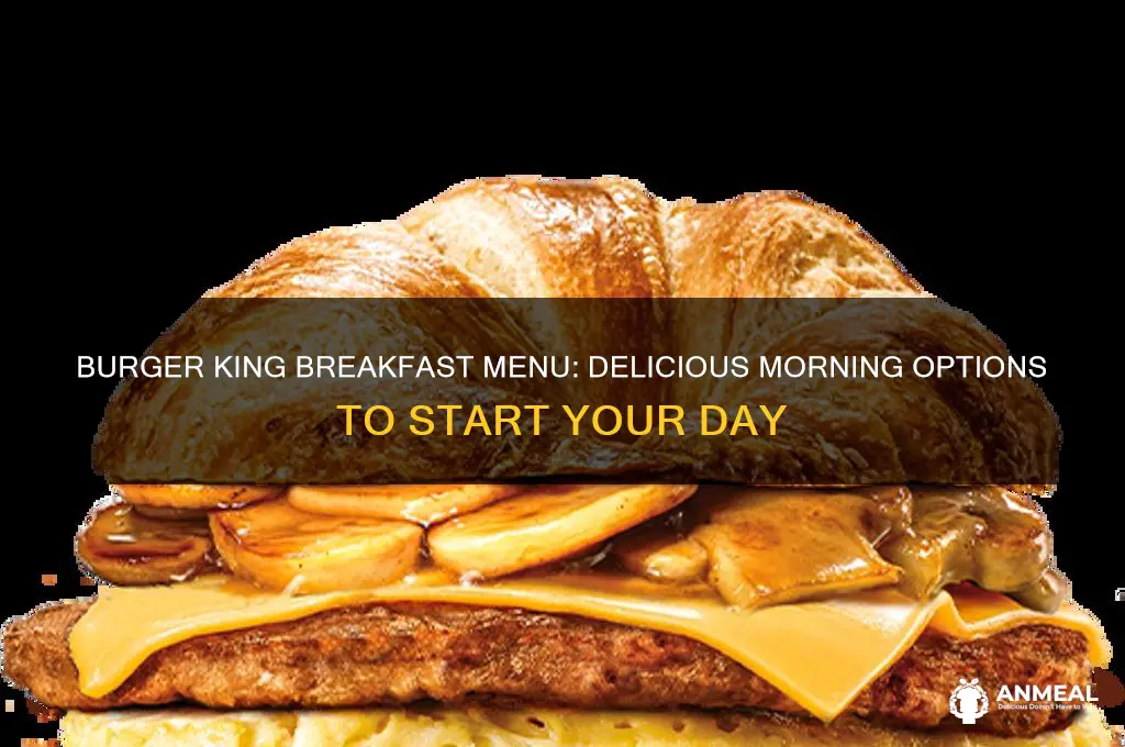 what kind of breakfast does burger king have