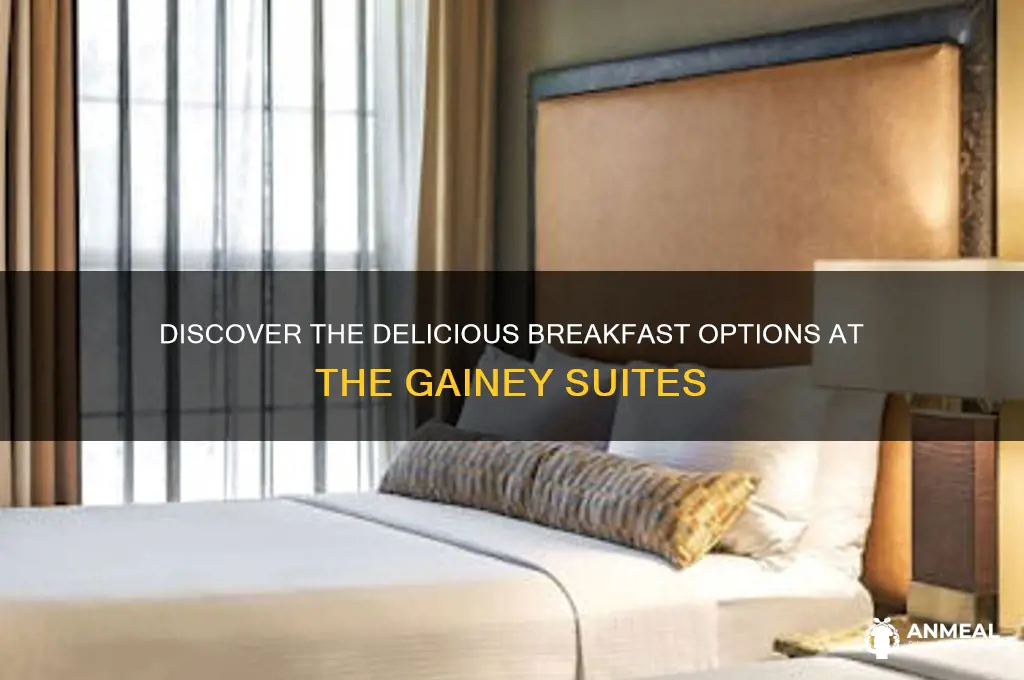 what kind of breakfast is at the gainey suites