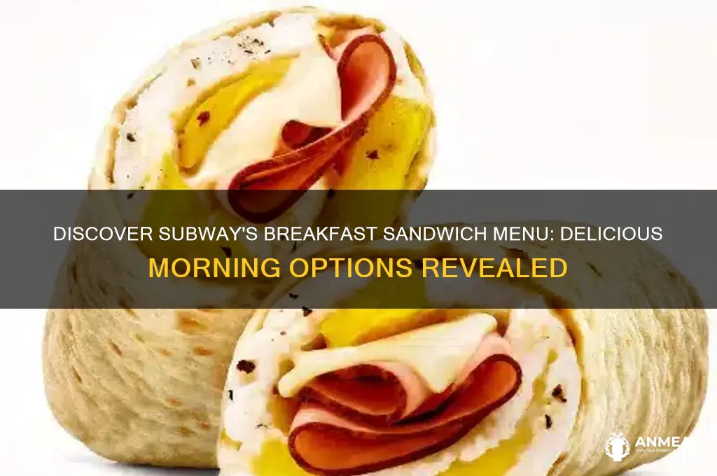 what kind of breakfast sandwiches does subway have