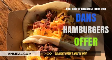 Discover Dans Hamburgers' Breakfast Tacos Menu: Flavors & Options