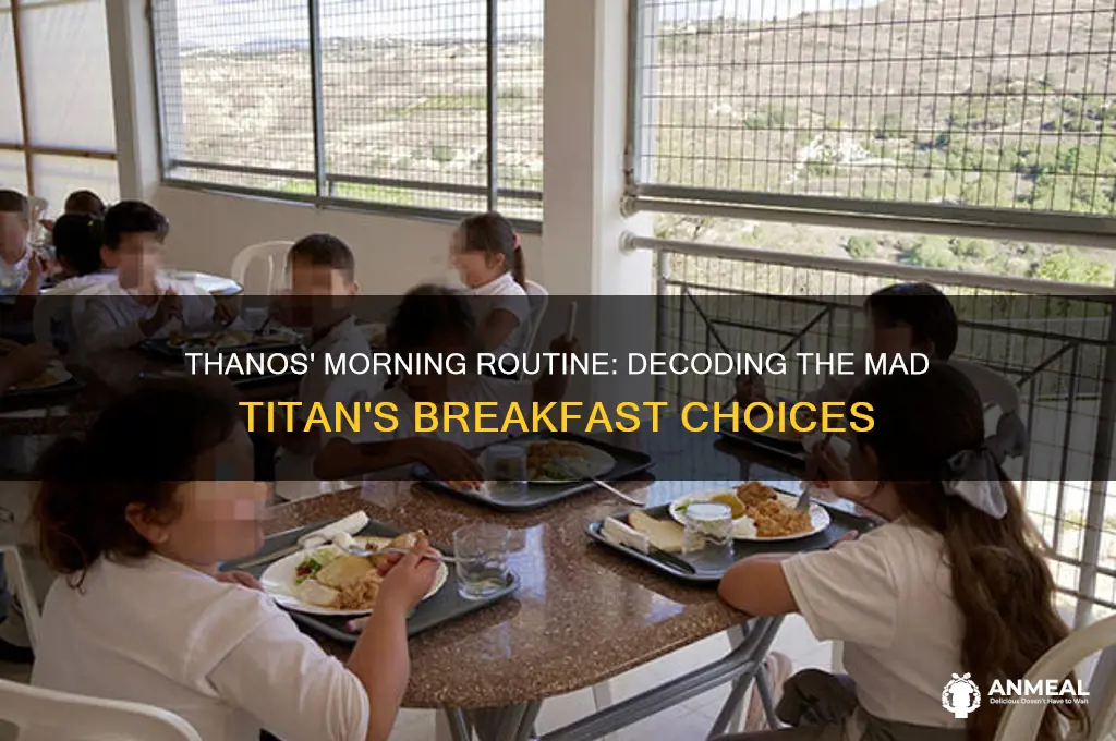 what kind of breakfast was thanos making