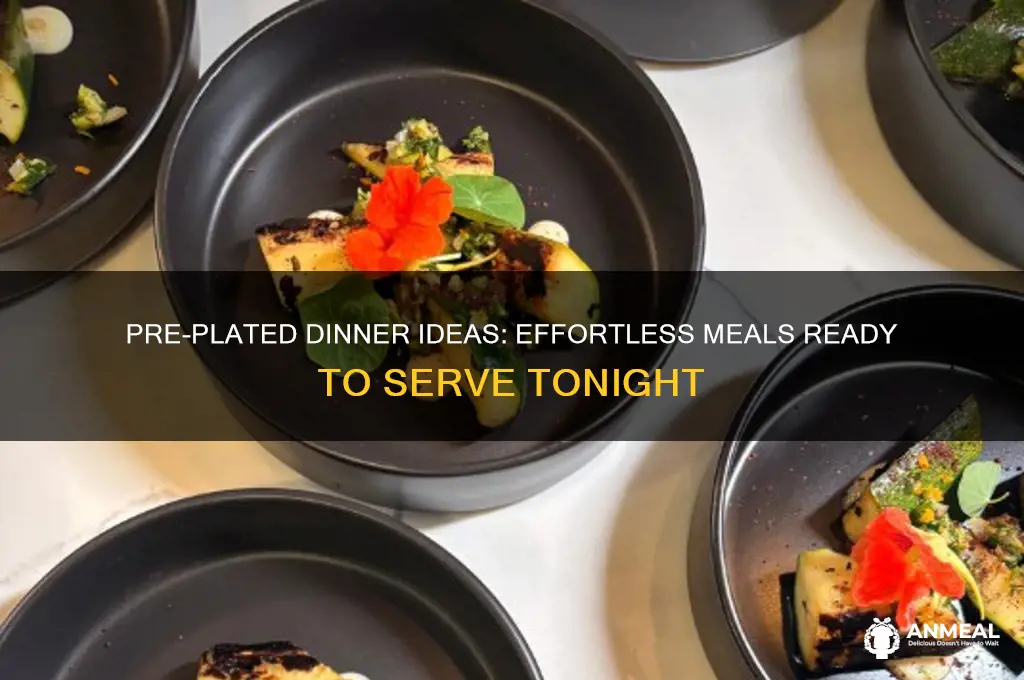 what kind of dinner already has plates out