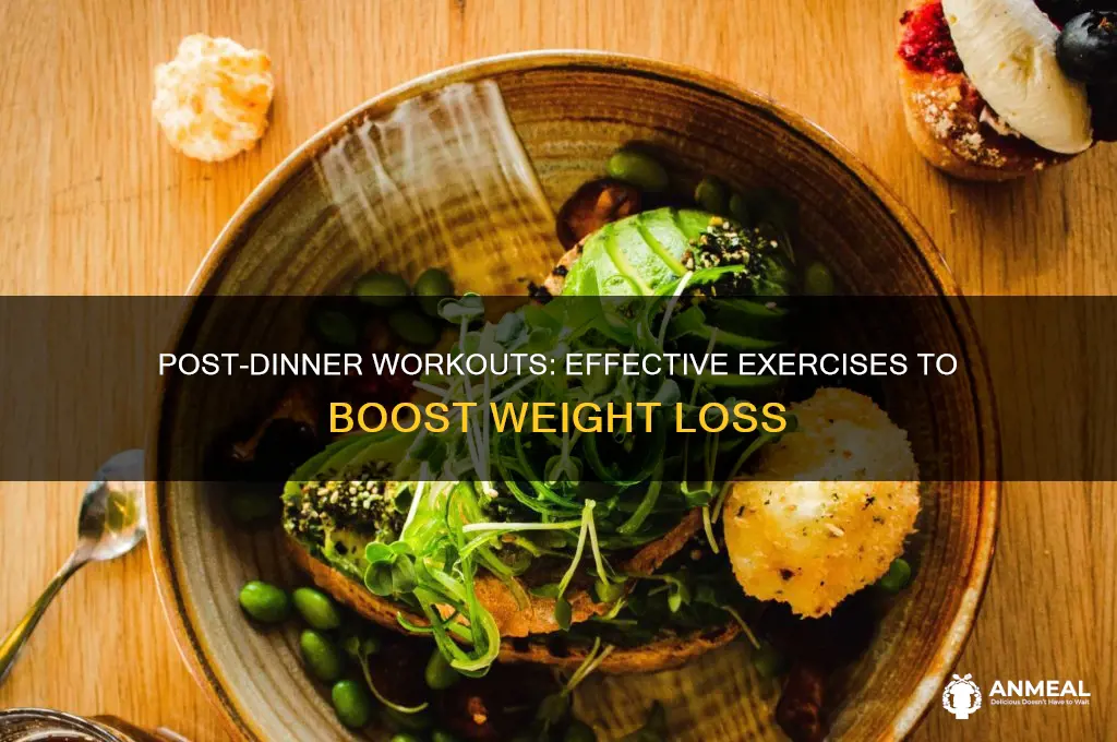 what kind of exercise to after dinner to loose weight