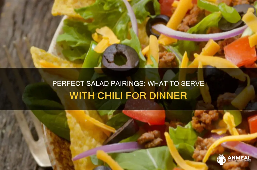 what kind of salad goes with chili for dinner