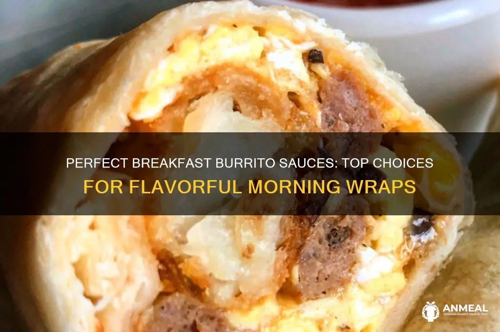what kind of sauce goes in breakfast burritos