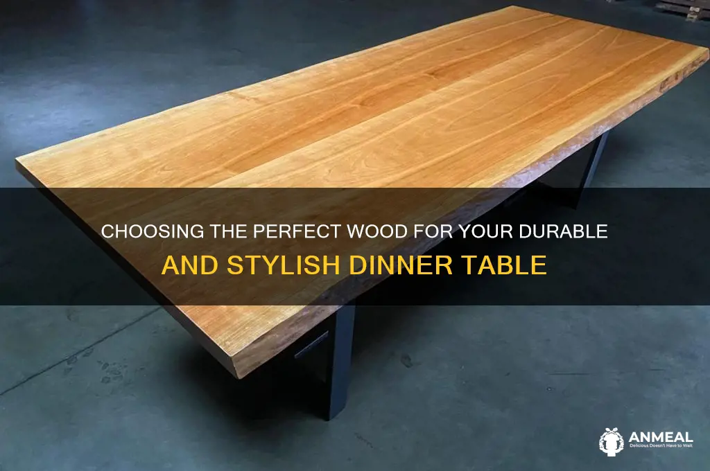 what kind of wood for dinner table
