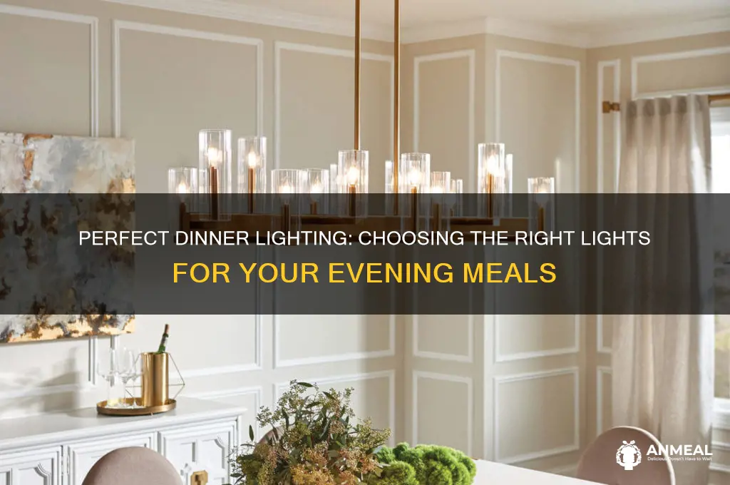 what lights work with dinner