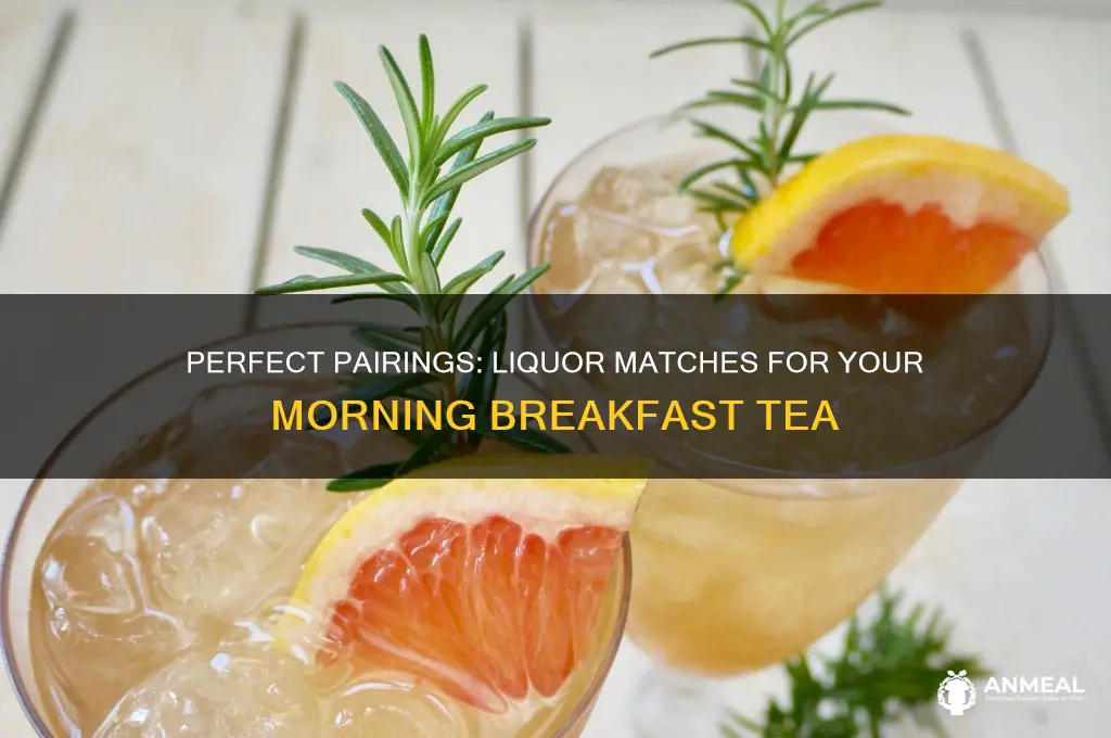 what liquor goes with breakfast tea