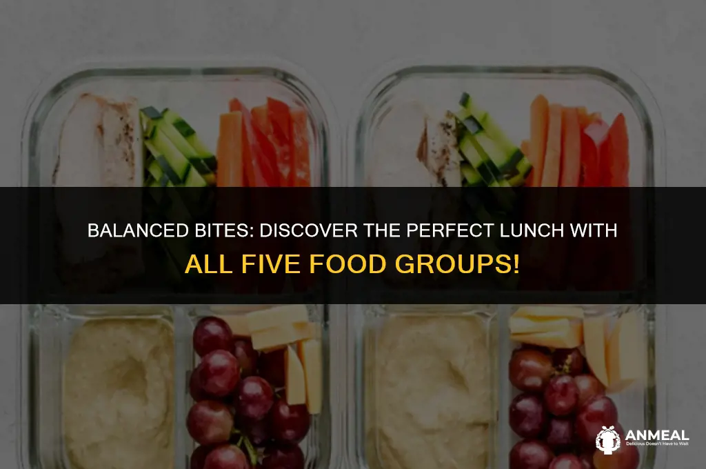 what lunch food has all five food groups