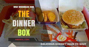 McDonald's Dinner Box: What's Included and Where to Find It