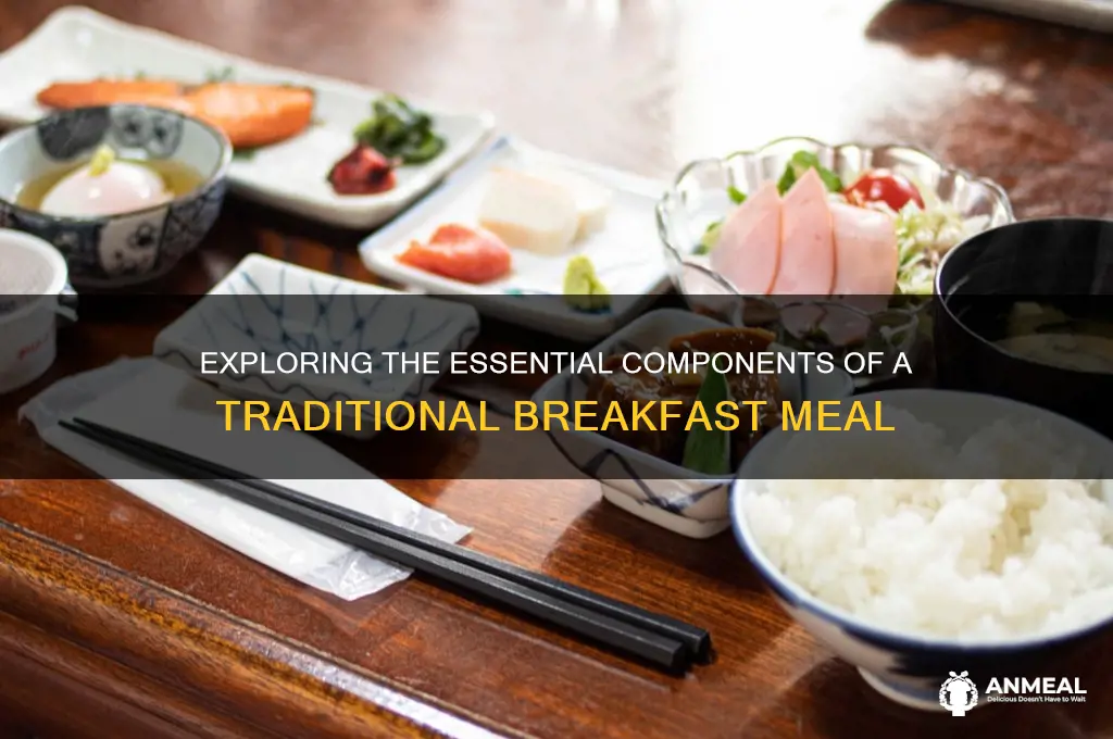 what meal components are in a traditional breakfast meal