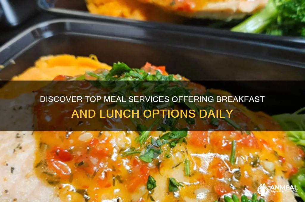 what meal service offers a breakfast and lunch meal