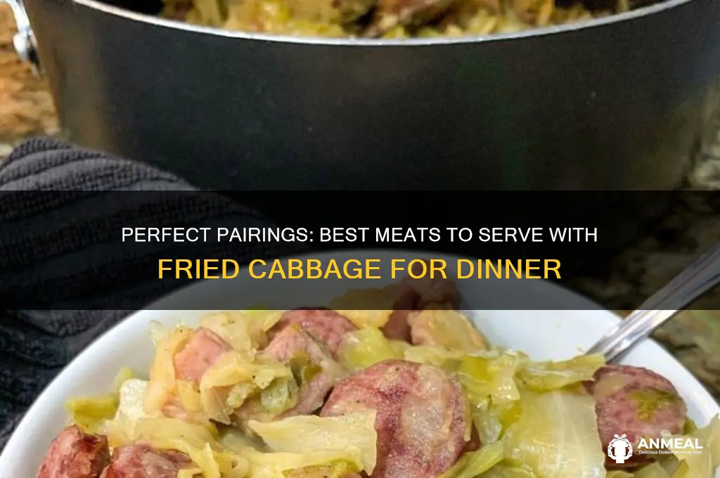 what meat goes well with fried cabbage for dinner