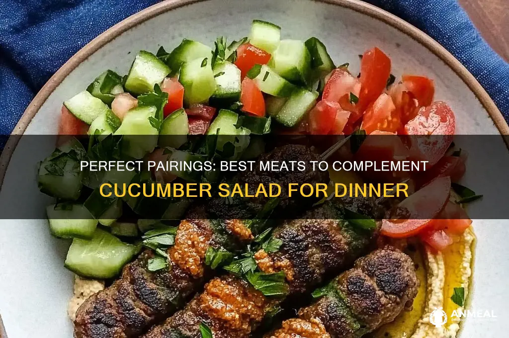 what meat goes with cucumber salad for dinner