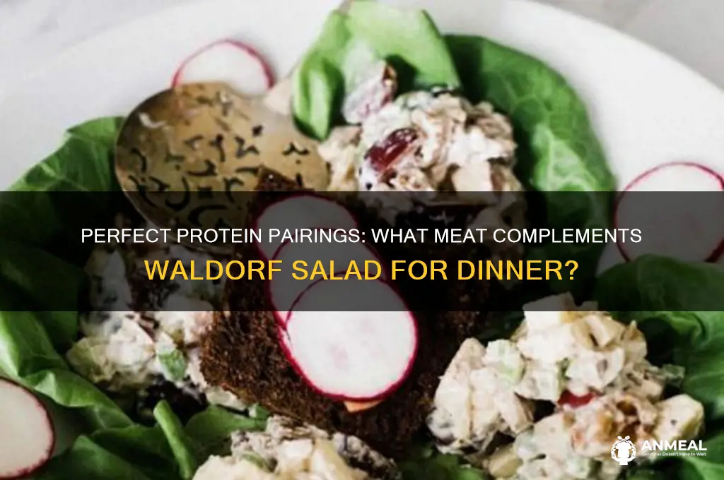 what meat goes with waldorf salad for dinner