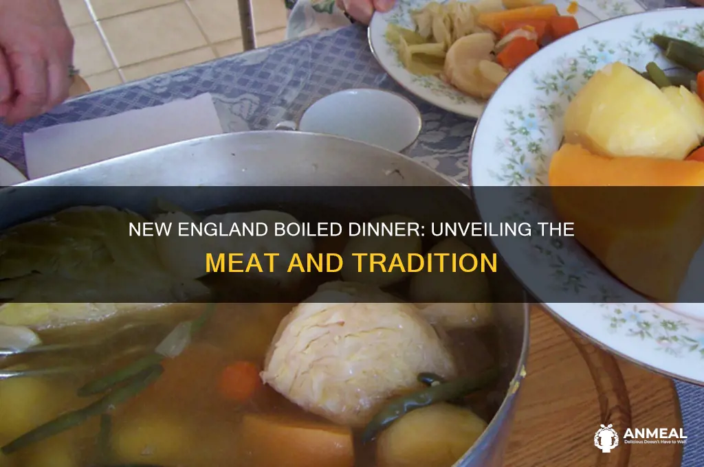 what meat is in a new england boiled dinner
