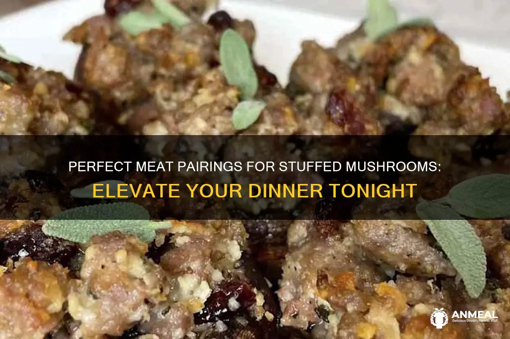 what meat pairs well with stuffed mushrooms for dinner