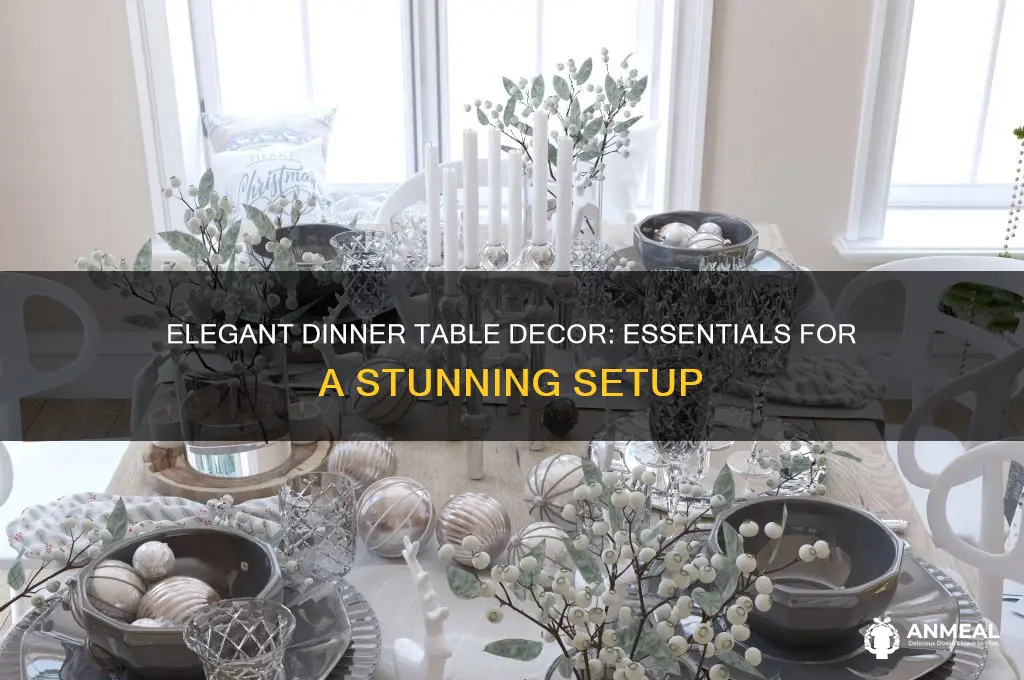 what needed to decorate a dinner table