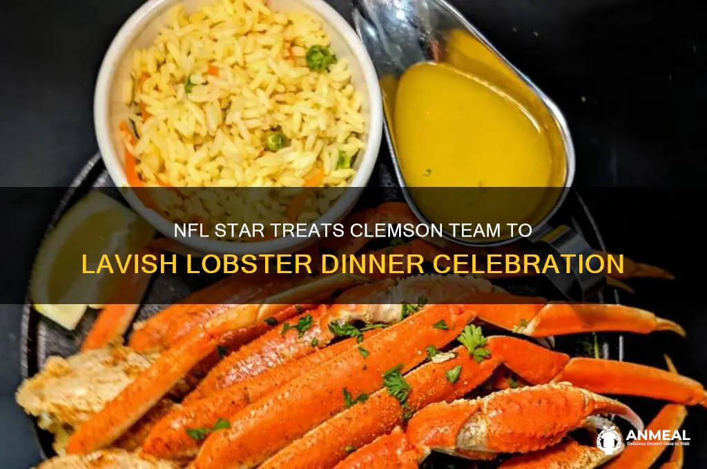 what nfl star buying clemson lobster dinner