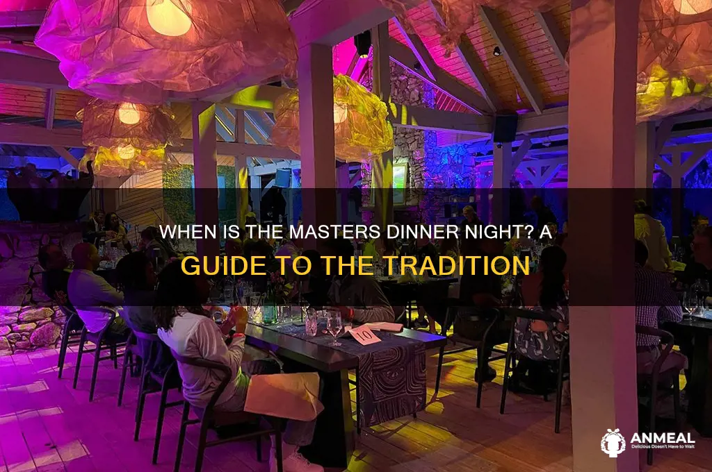 what night is the masters dinner