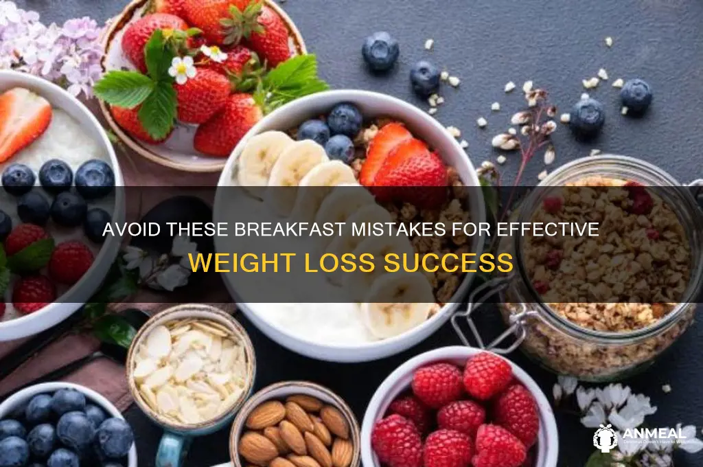 what not to do at breakfast to lose weight