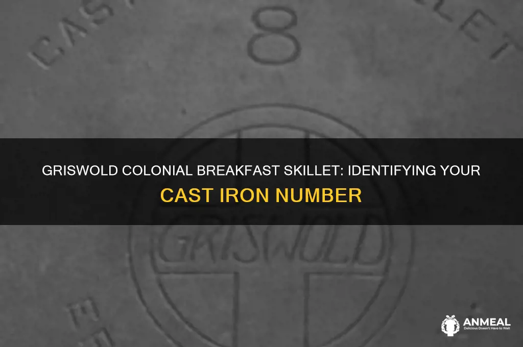 what number is griswold colonial breakfast skillet