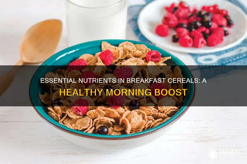 what nutrients are in breakfast cereals