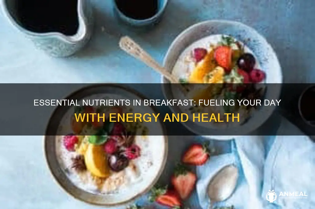 what nutrients does breakfast provide
