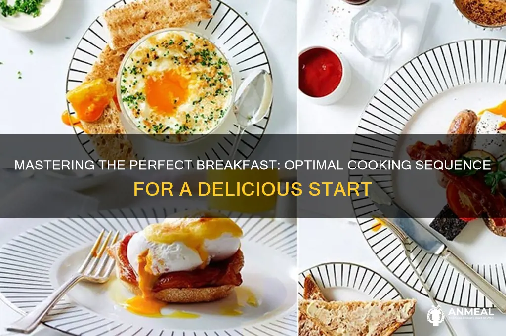 what order to cook breakfast