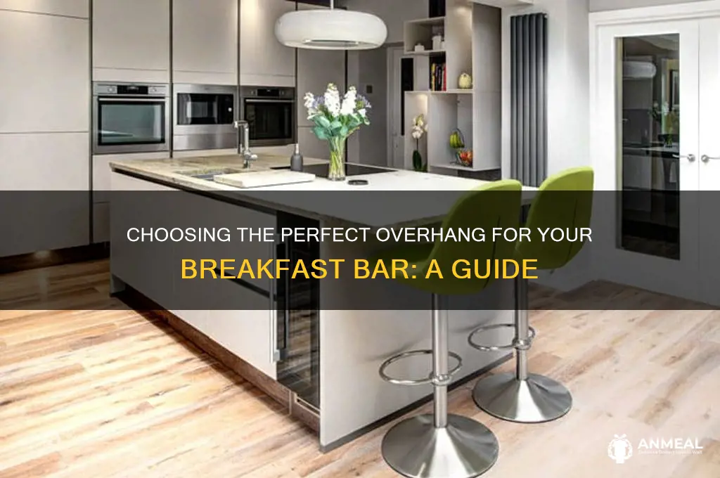 what overhang for breakfast bar