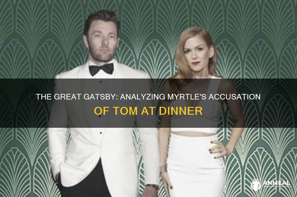 what page does myrtle call tom during dinner