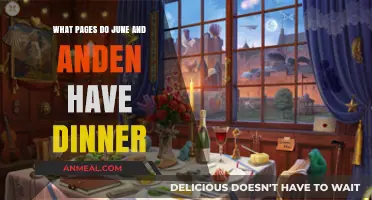 June and Anden's Dinner Scene: Which Pages Feature Their Meal?