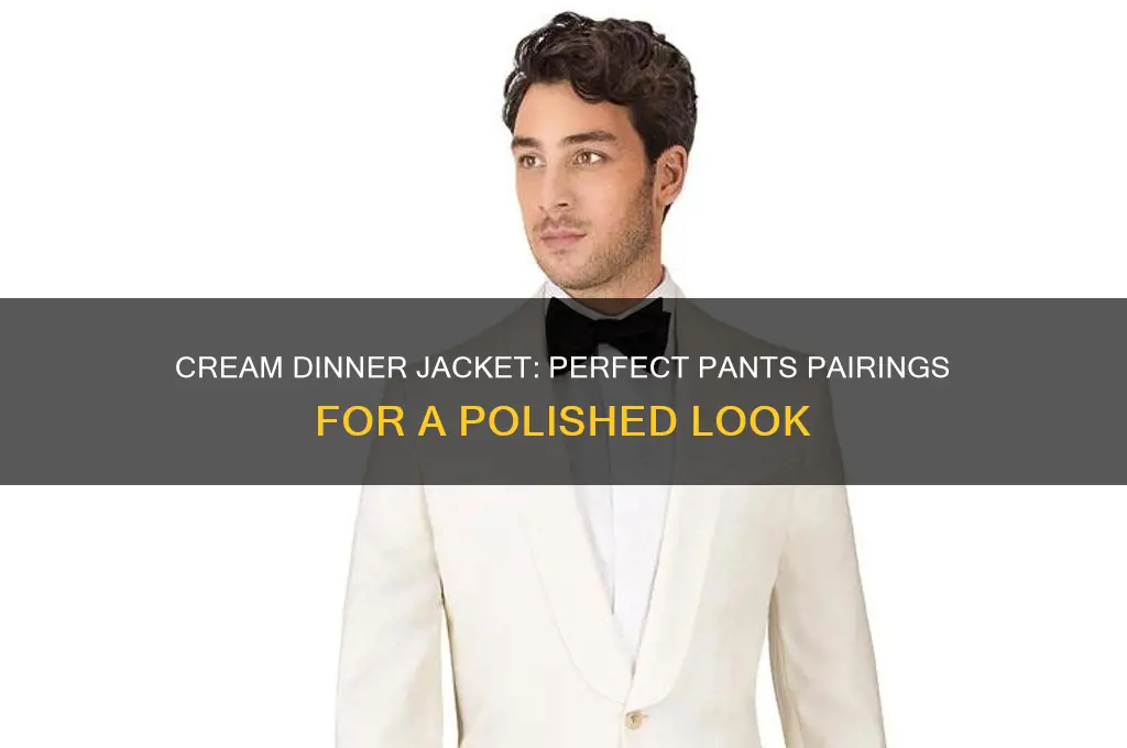 what pants with cream dinner jacket