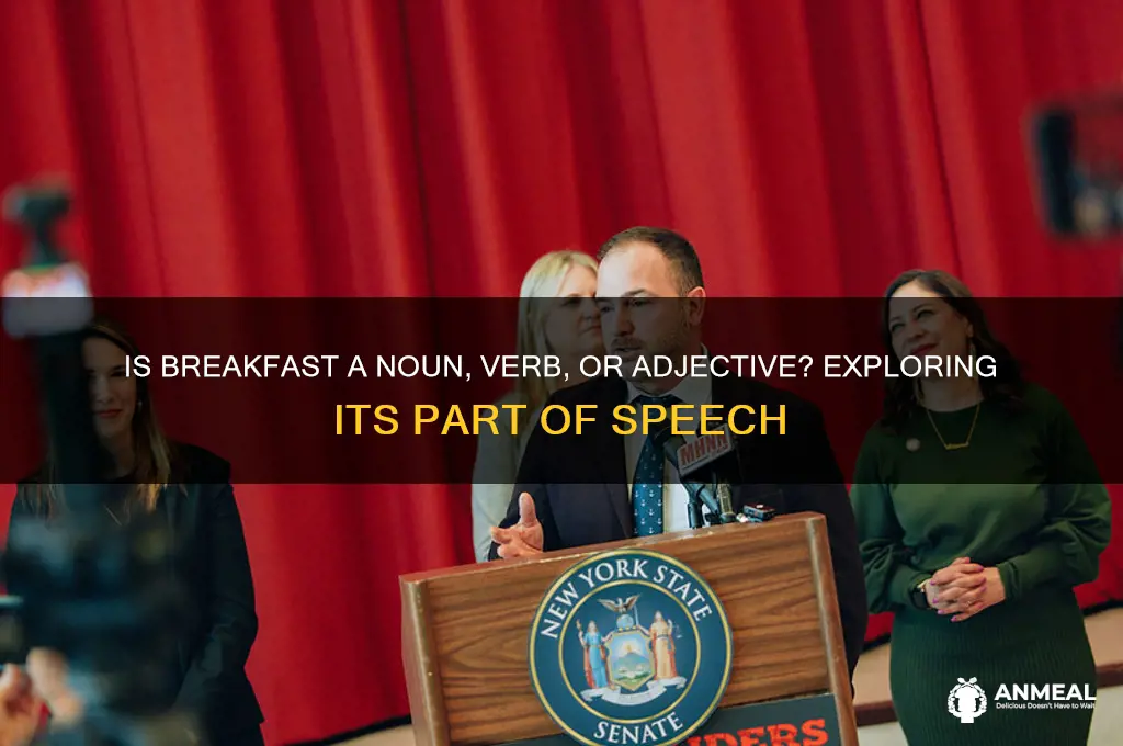 what part of speech is breakfast