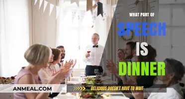 Understanding the Role of 'Dinner' in Sentences: A Part-of-Speech Analysis