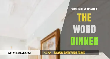 Understanding the Role of 'Dinner' in Sentences: A Part-of-Speech Analysis
