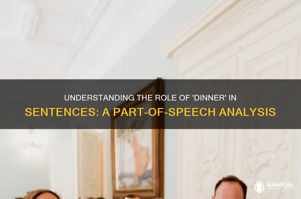 what part of speech is the word dinner
