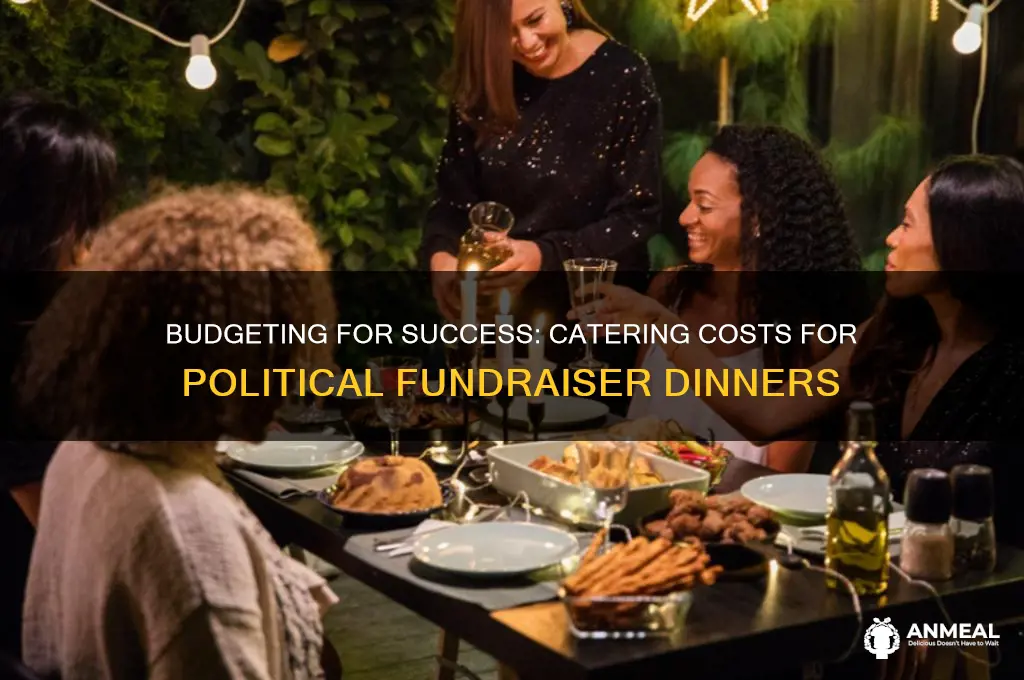 what percentage to spend on catering for political fundraiser dinner