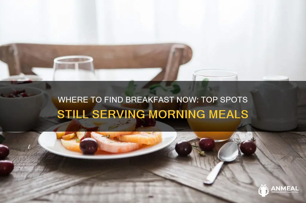 what places are still selling breakfast