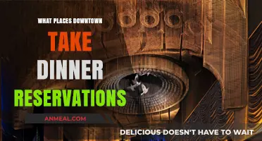 Discover Downtown Dining: Top Spots for Dinner Reservations